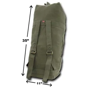 35inch Large Big Duffle Bags Backpack Rucksack Top Load Military Army Camping Tactical Cotton Canvas
