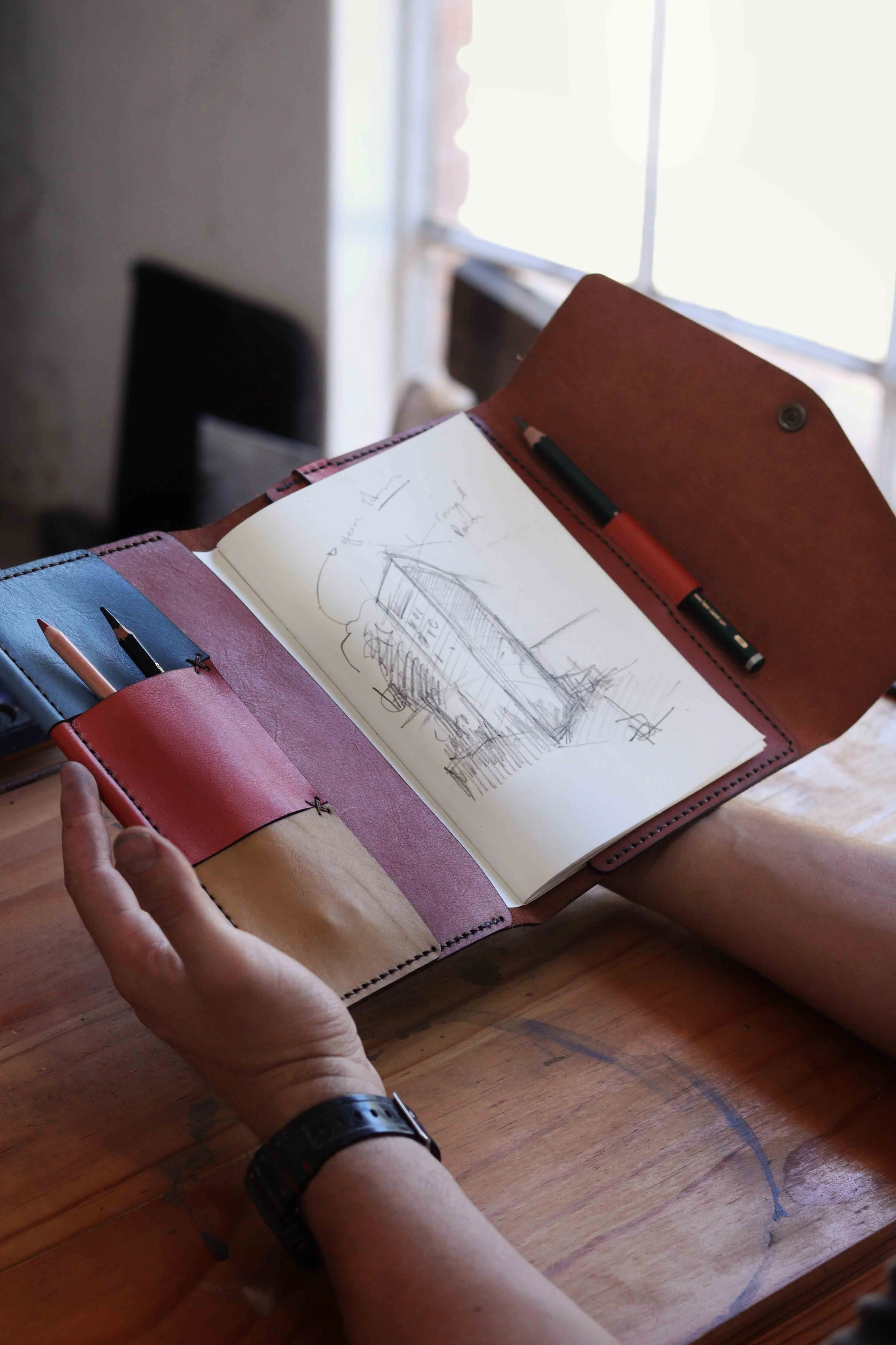 A5 Leather Notebook Cover - Creative Range
