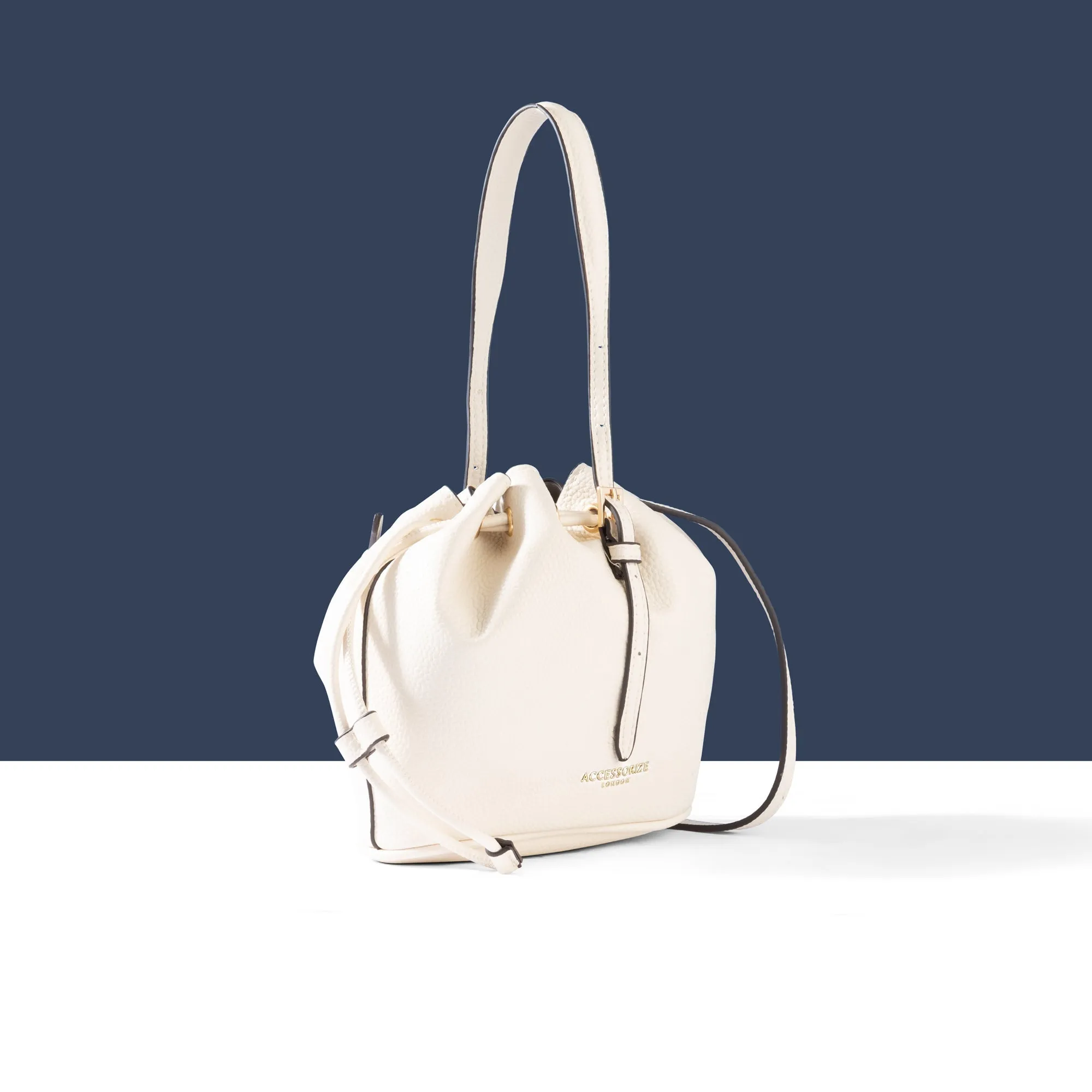 Accessorize London Women's White Mini Duffle Bag