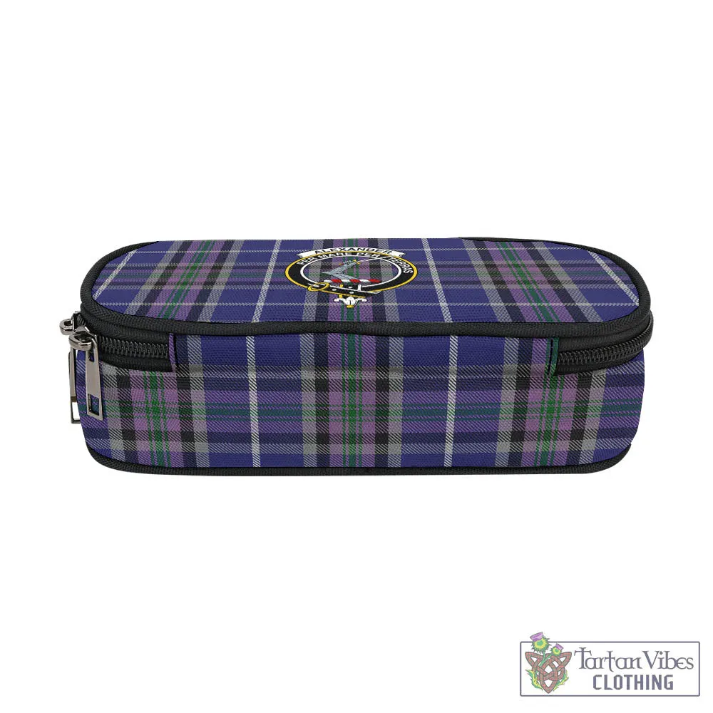 Alexander of Menstry Tartan Pen and Pencil Case with Family Crest