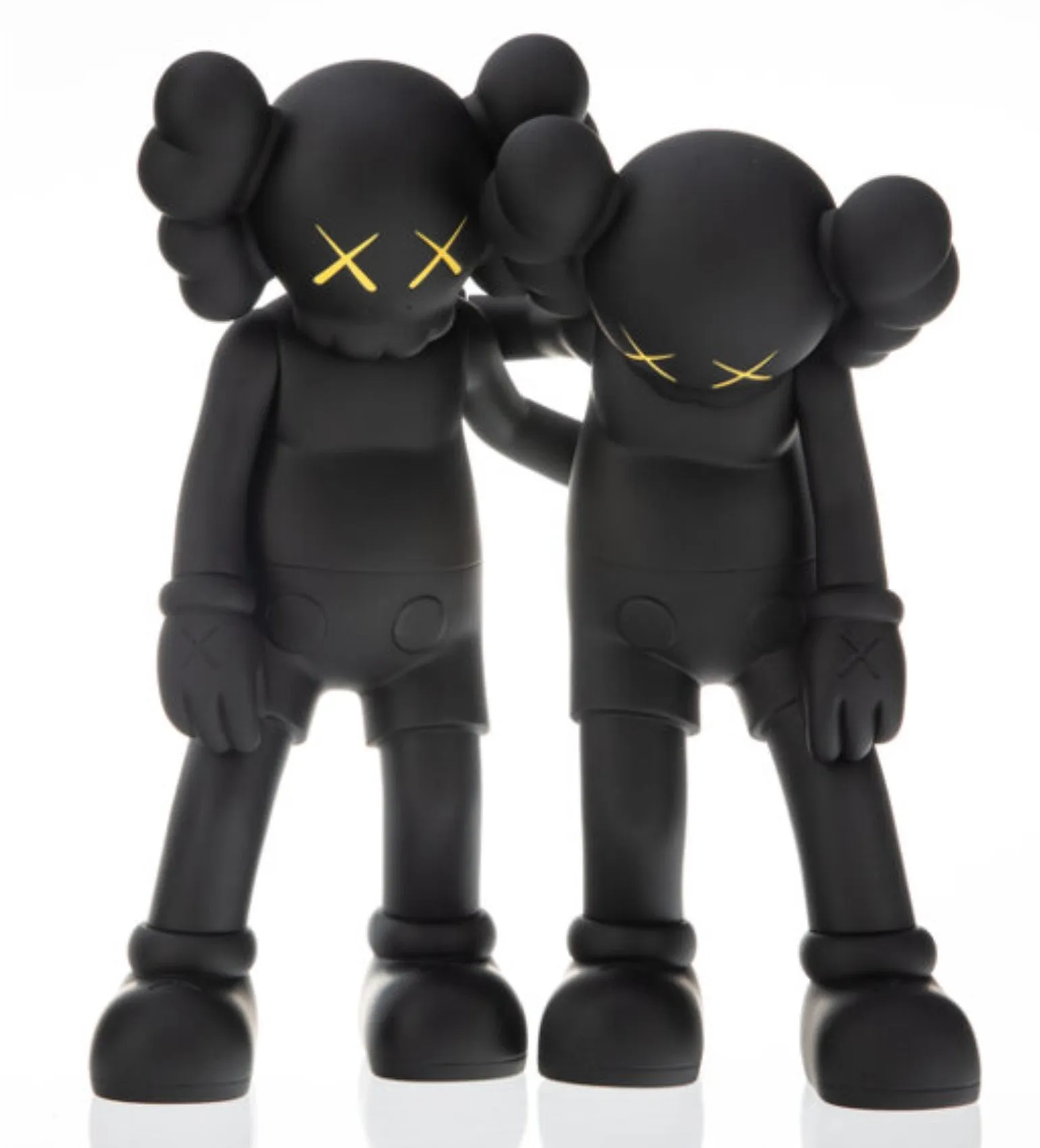 Along the Way- Black Fine Art Toy by Kaws- Brian Donnelly
