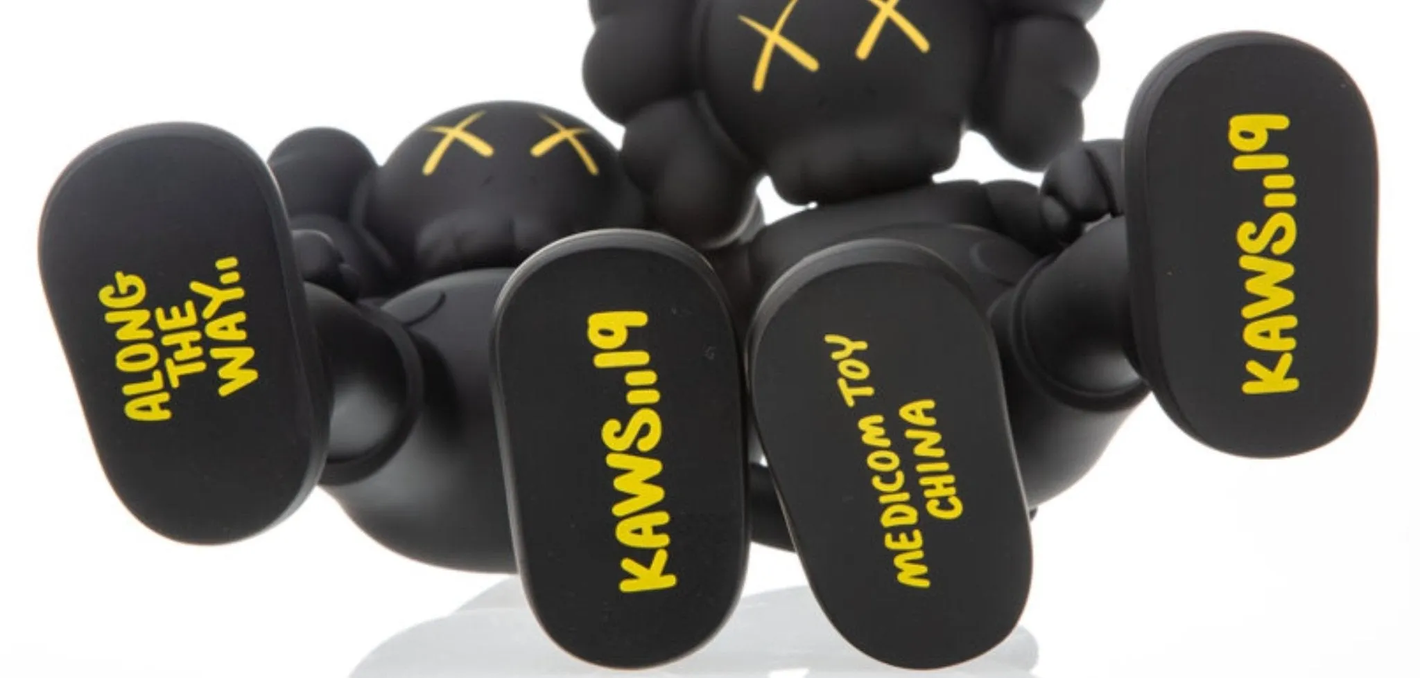 Along the Way- Black Fine Art Toy by Kaws- Brian Donnelly