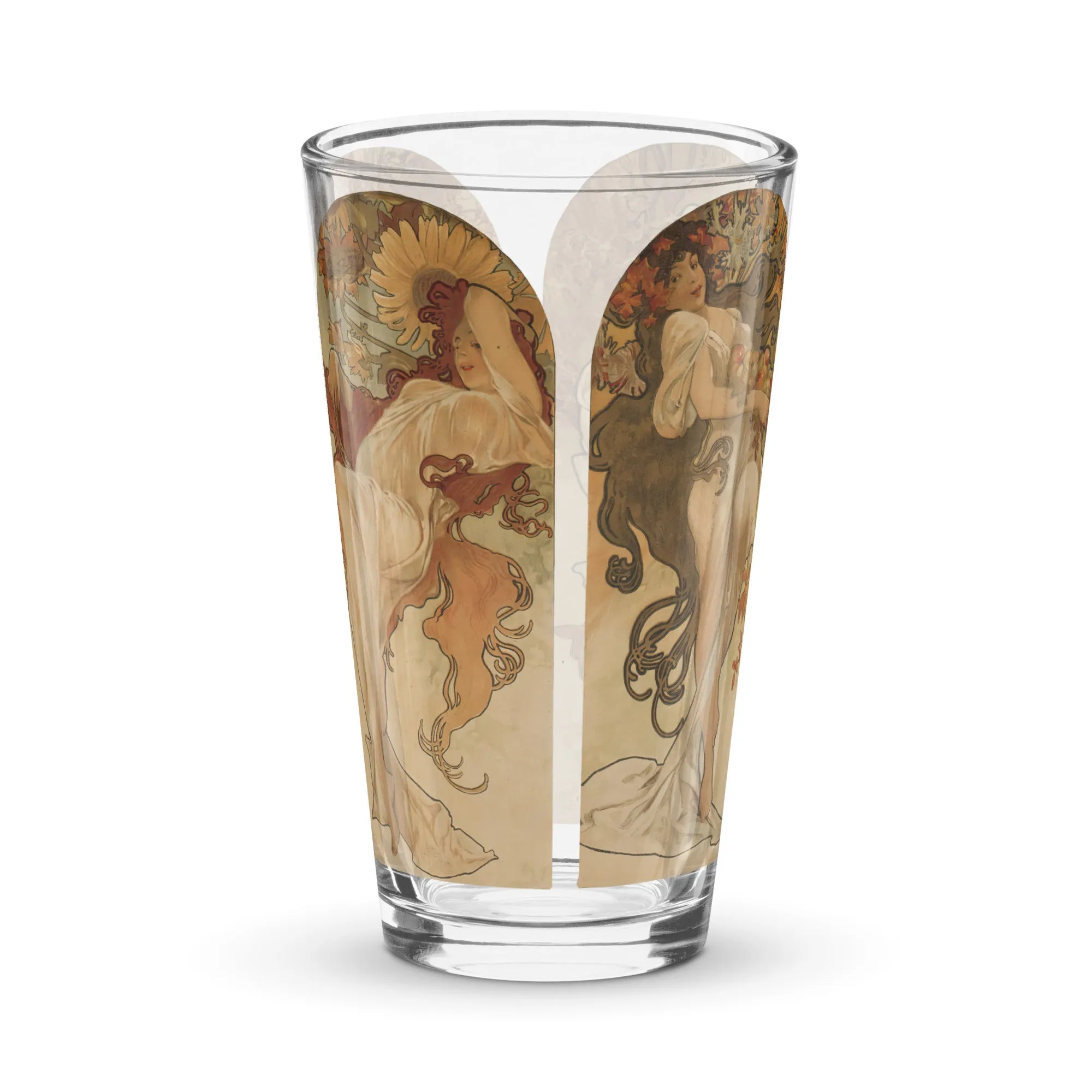 Alphonse Mucha "The Seasons" Pint Glass
