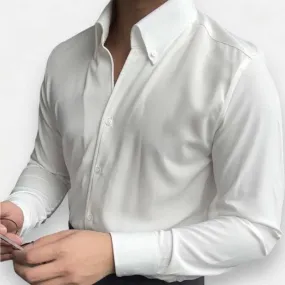 Antonios elegance solid long sleeve shirt