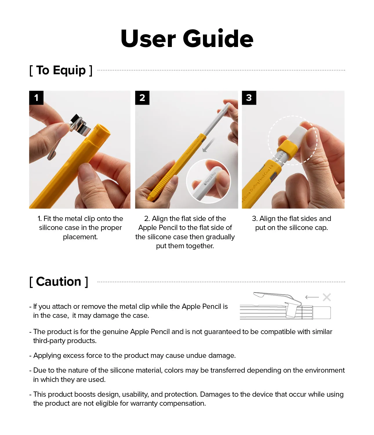 Apple Pencil Pro / 2nd Generation Case | Silicone Drafting Pencil Case
