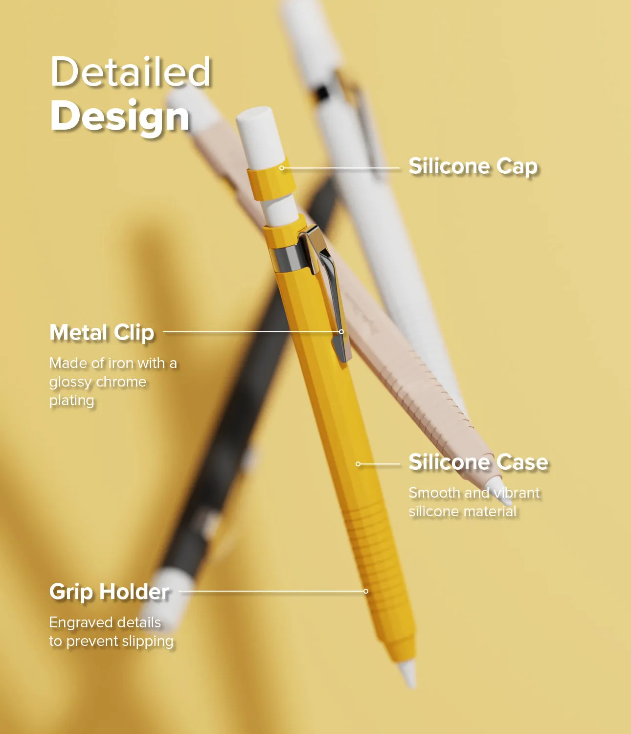 Apple Pencil Pro / 2nd Generation Case | Silicone Drafting Pencil Case