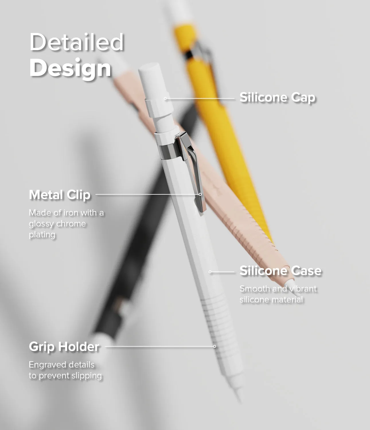 Apple Pencil Pro / 2nd Generation Case | Silicone Drafting Pencil Case