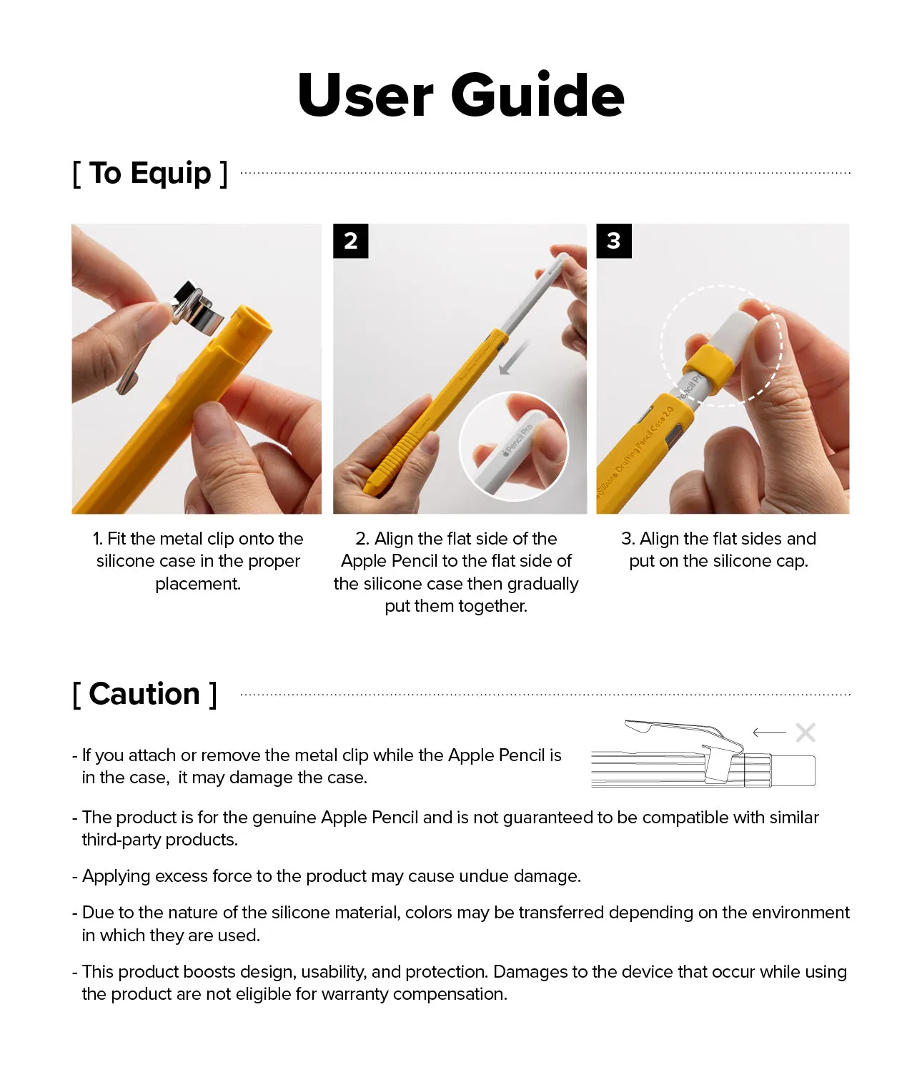 Apple Pencil Pro / 2nd Generation Case | Silicone Drafting Pencil Case