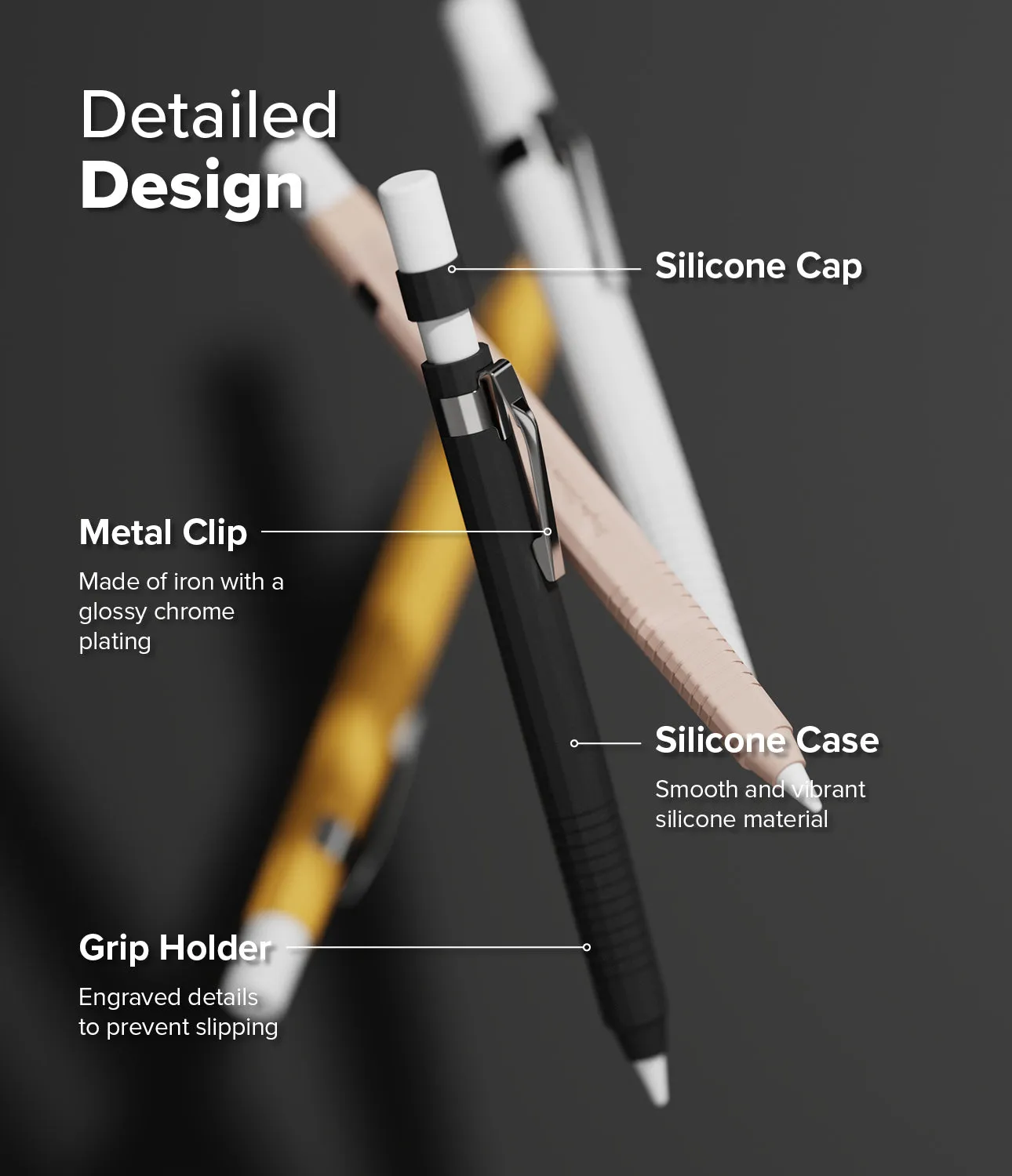 Apple Pencil Pro / 2nd Generation Case | Silicone Drafting Pencil Case