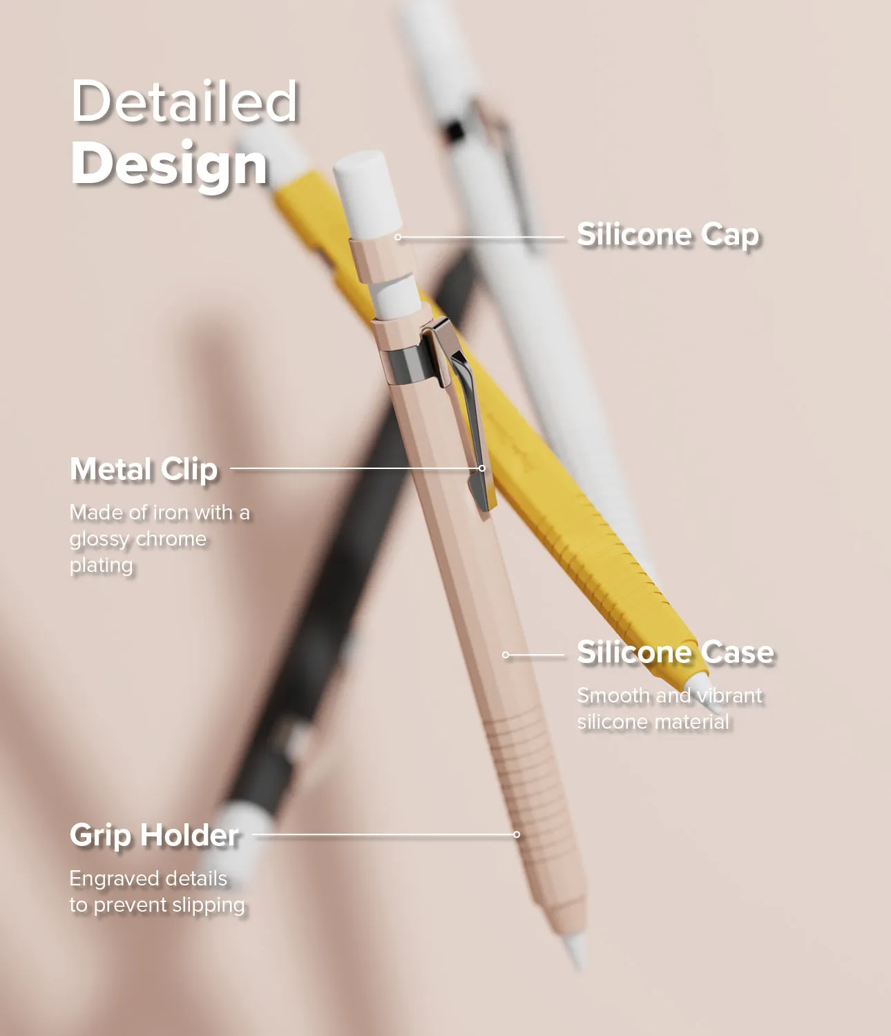 Apple Pencil Pro / 2nd Generation Case | Silicone Drafting Pencil Case