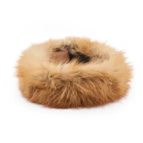 Aspen Pure Fox Fur Adjustable Headband - Affluent Cognac