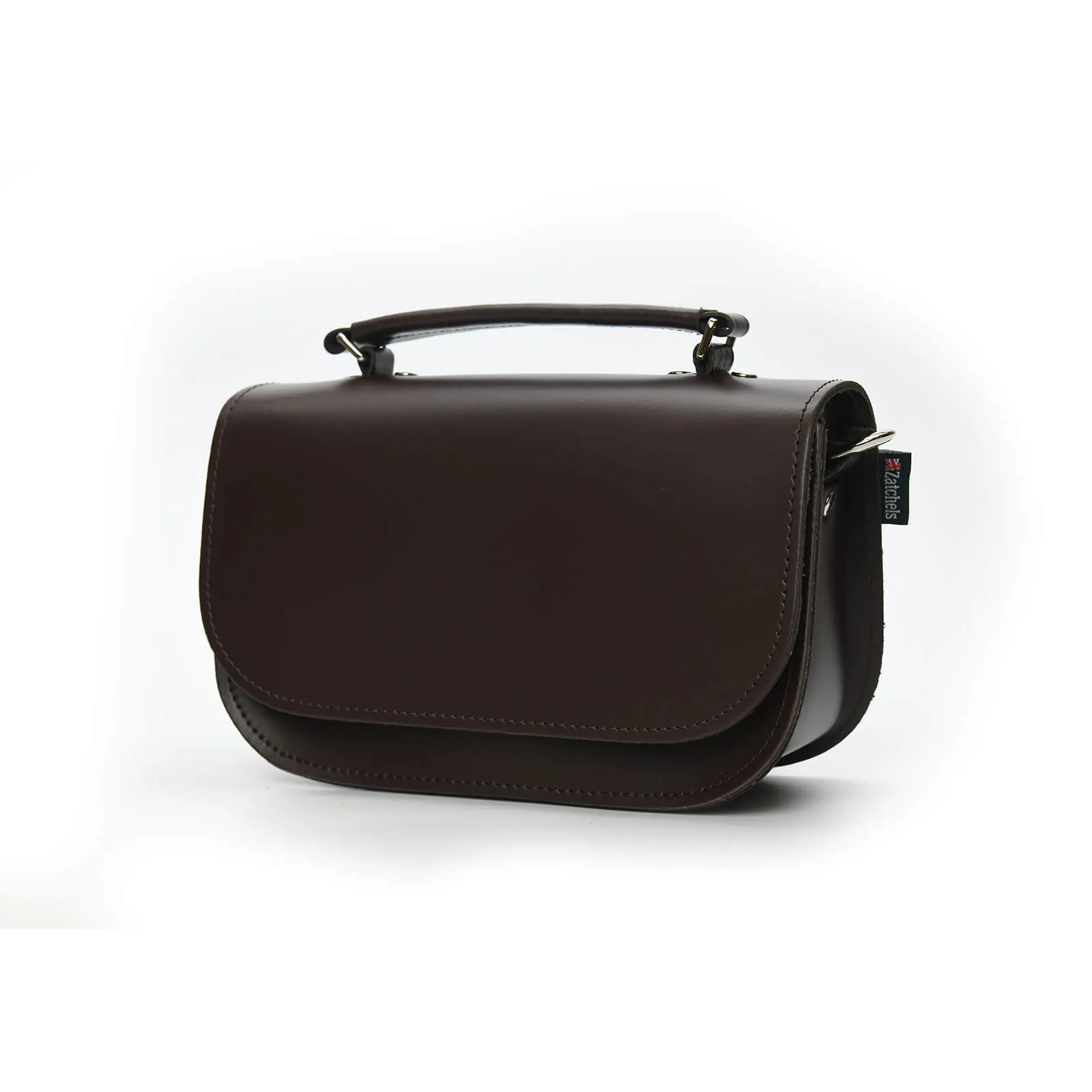 Aura Handmade Leather Bag - Dark Brown