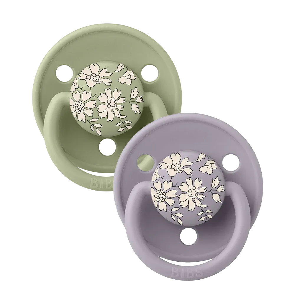 BIBS x LIBERTY De Lux 2 PACK Capel - Sage Mix