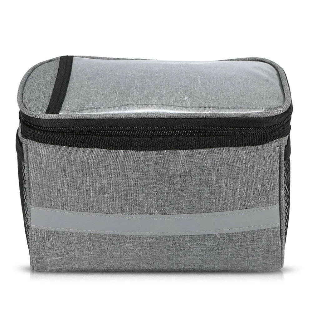 Bicycle Insulated Front Bag with Reflective Strip