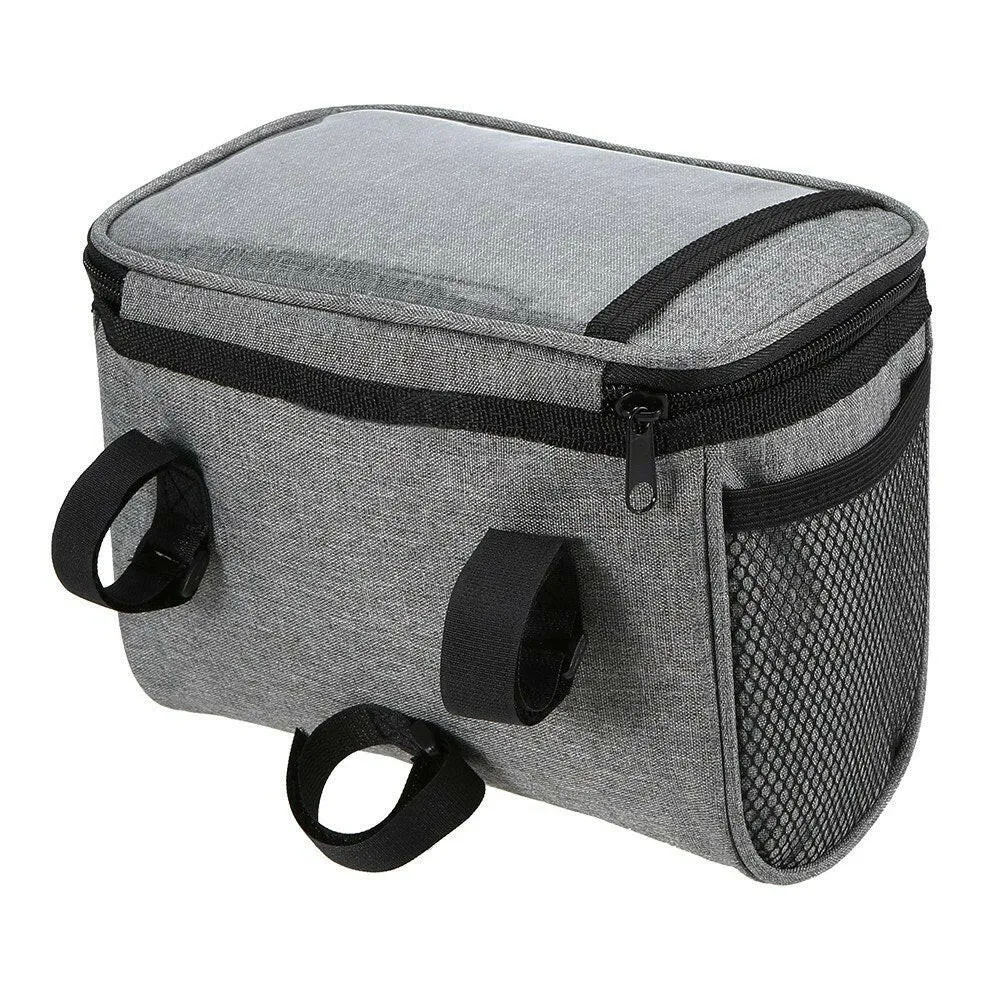 Bicycle Insulated Front Bag with Reflective Strip