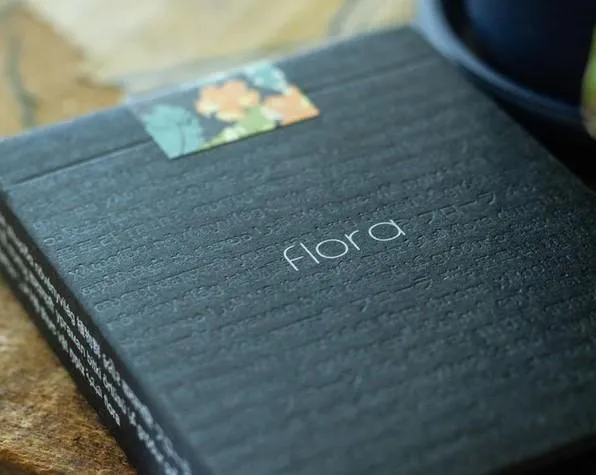 Black Flora Playing Cards