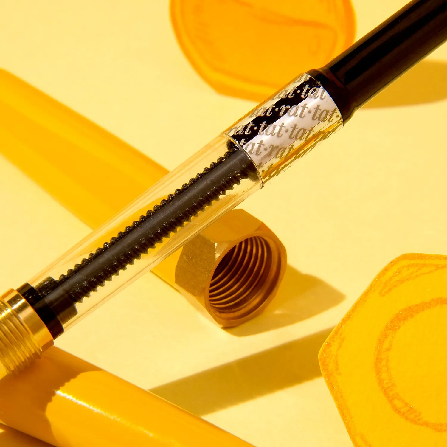 Brush Fountain Pen - Sunset Yellow (Medium)
