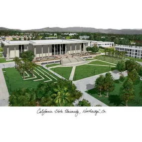 California State University, Northridge Lithograph Print