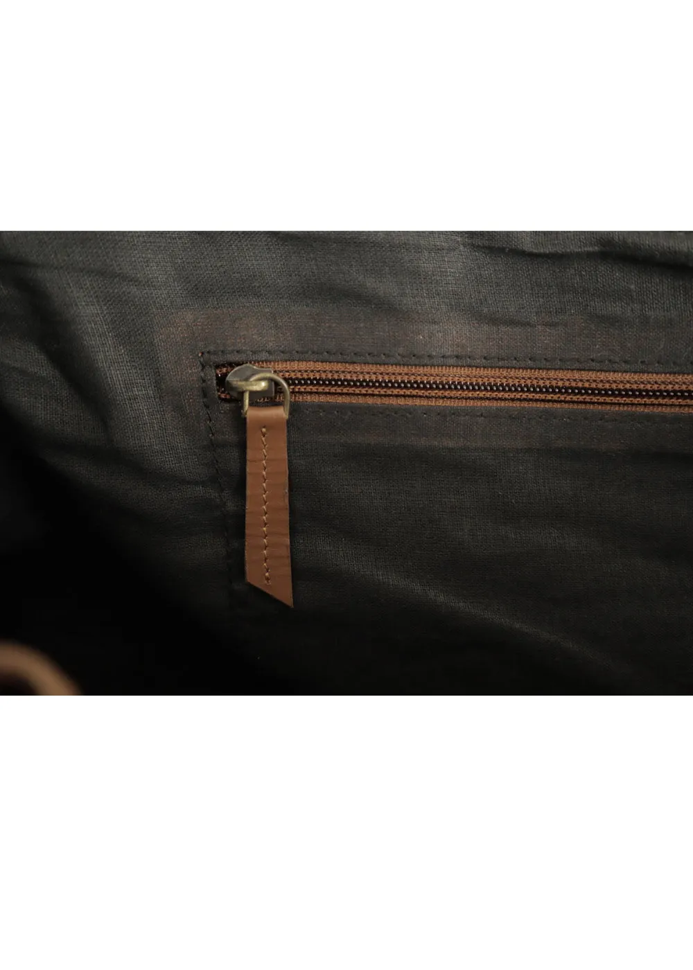Canvas and Leather Laptop Bag