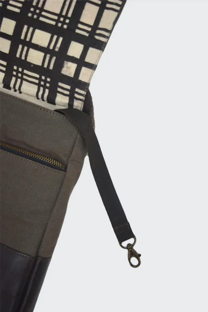Canvas and Leather Laptop Bag