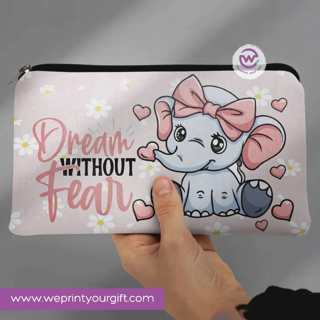 Canvas - Pencil Case -Elephant