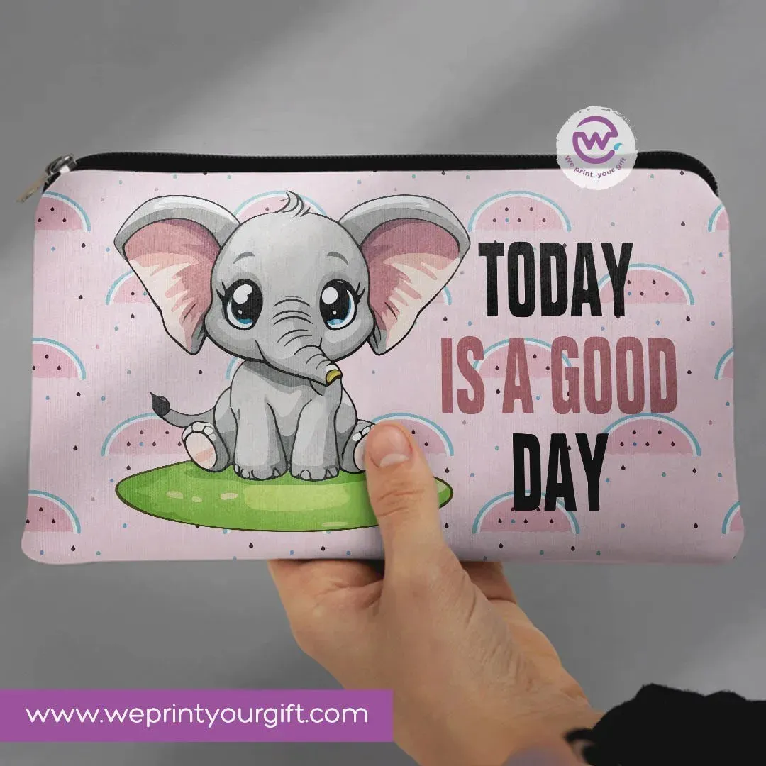 Canvas - Pencil Case -Elephant