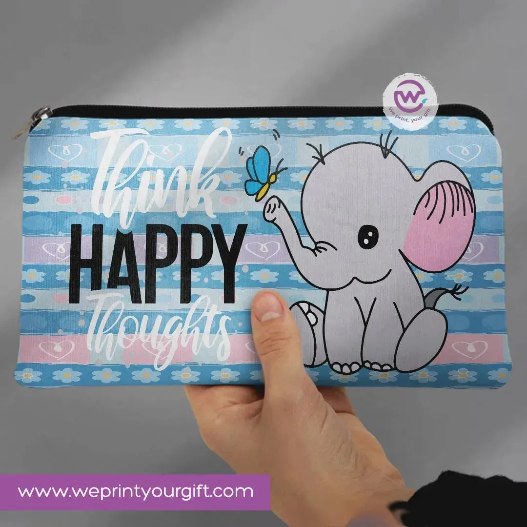 Canvas - Pencil Case -Elephant