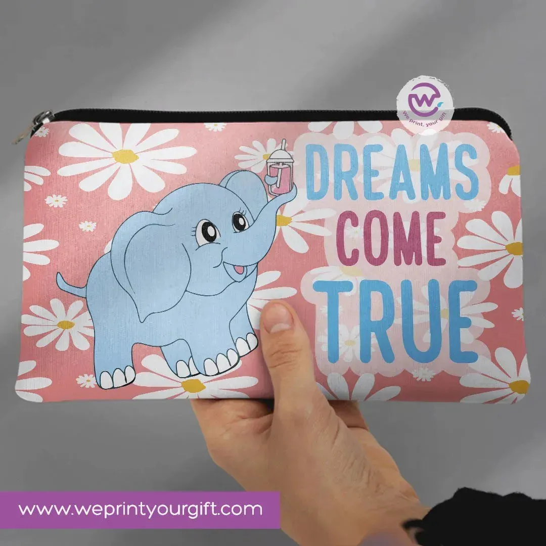 Canvas - Pencil Case -Elephant