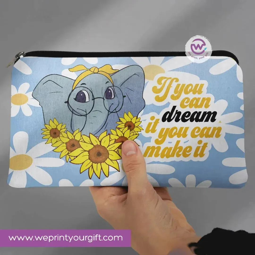 Canvas - Pencil Case -Elephant