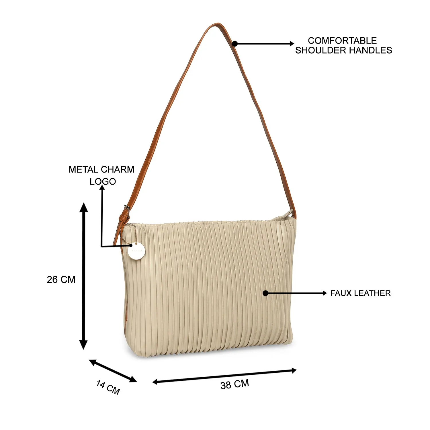 Caprese Diana Hobo Large Cream