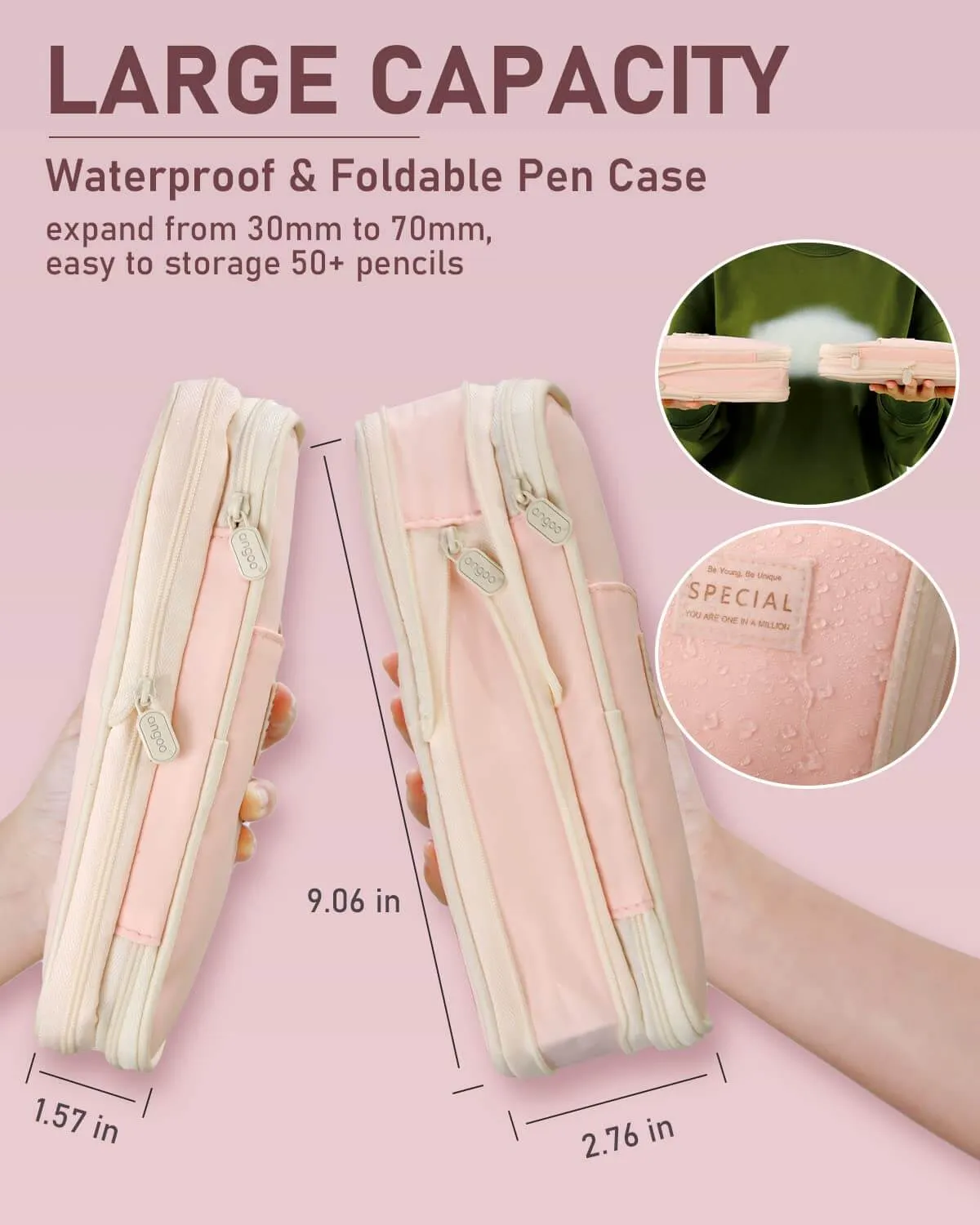 Charming Creations: Aesthetic School Supplies Set with Spacious Pen Case (47 Pcs)