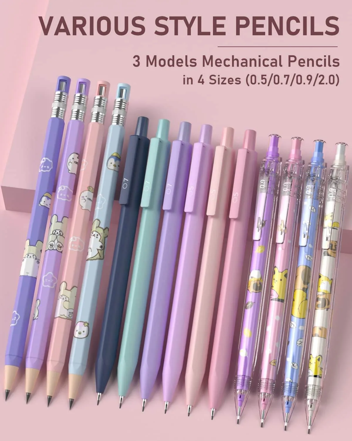 Charming Creations: Aesthetic School Supplies Set with Spacious Pen Case (47 Pcs)