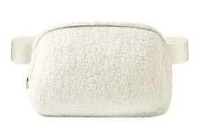 Chelsey - Sherpa Belt Bag (Ivory)