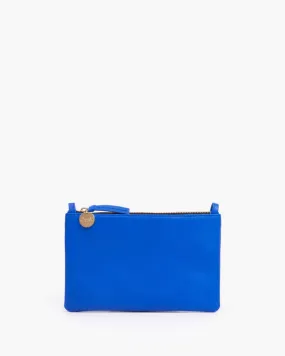 Clare V - Wallet Clutch w/ Tabs in Electric Blue Italian Nappa