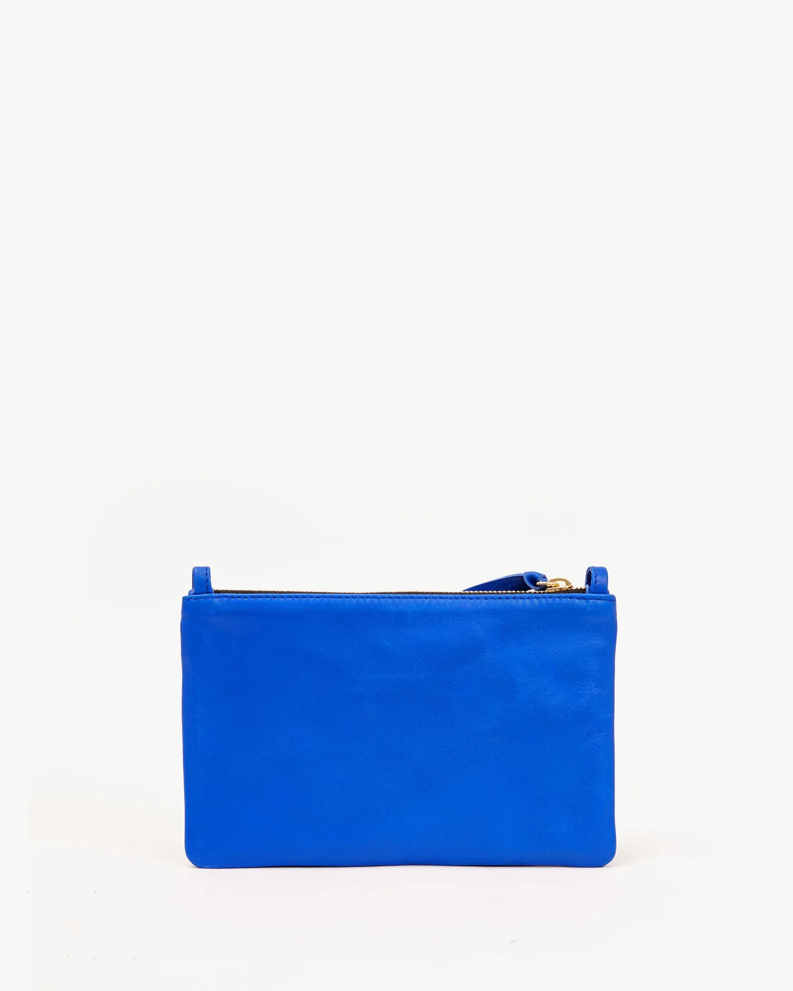 Clare V - Wallet Clutch w/ Tabs in Electric Blue Italian Nappa