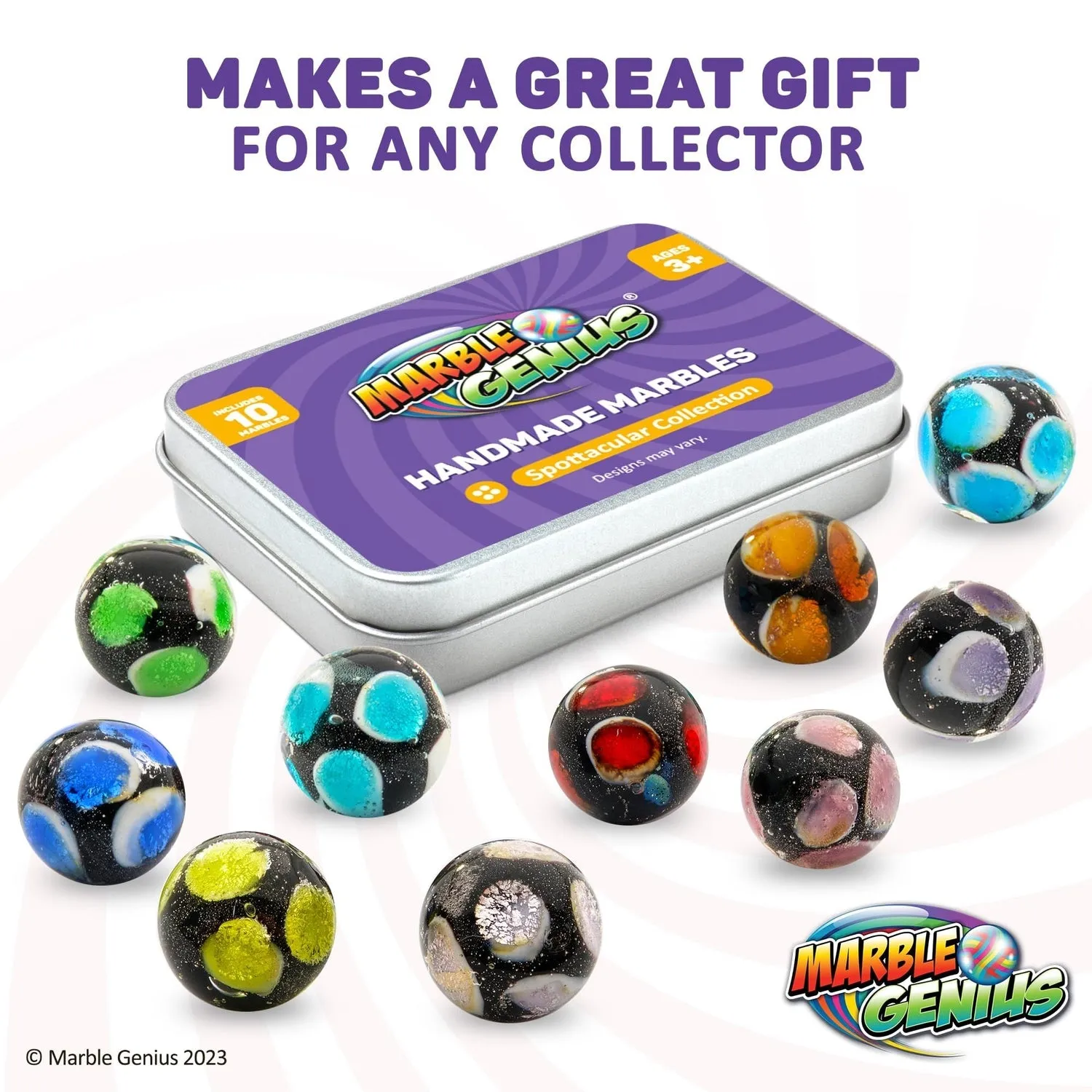 Collectors Handmade Marbles (Set of 10) - Spots