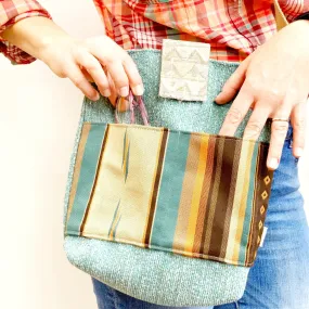 Crossbody Purse, One of a Kind Bag, Upholstery Upcycled Bag, Tote Bag, Medium Size Purse