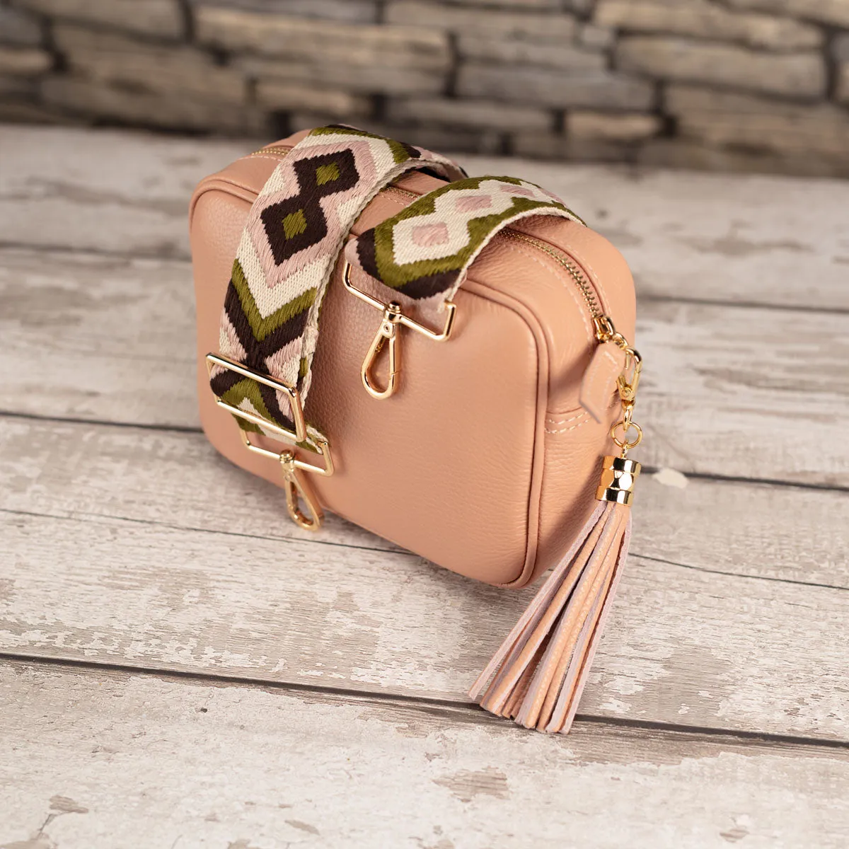 Crossbody Tassel Salmon Pink