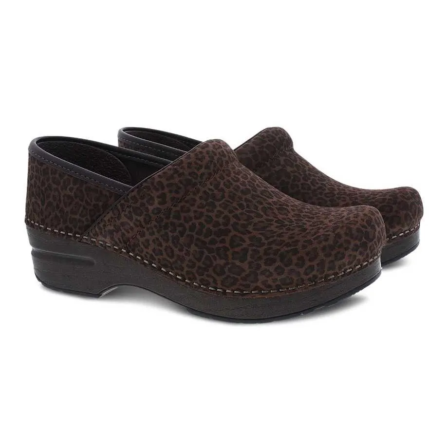 Dansko Professional Clog - Mini Leopard Suede