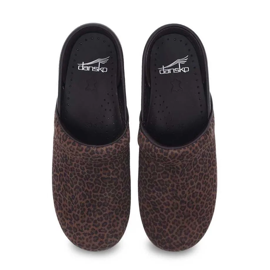 Dansko Professional Clog - Mini Leopard Suede