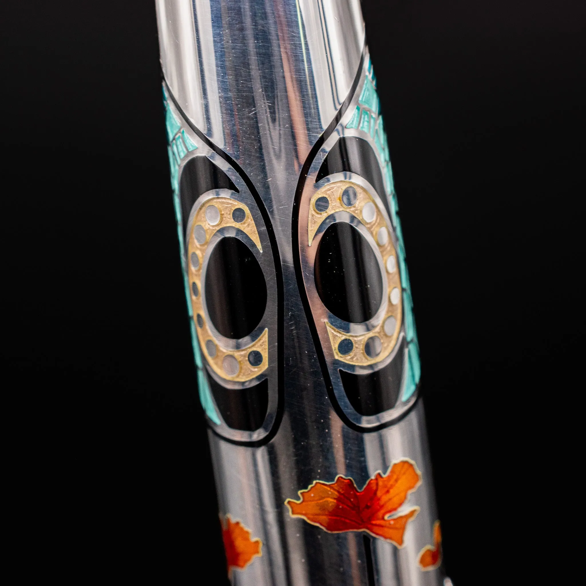 David Oscarson 25th Anniversary Art Nouveau Fountain Pen - Ruby Red