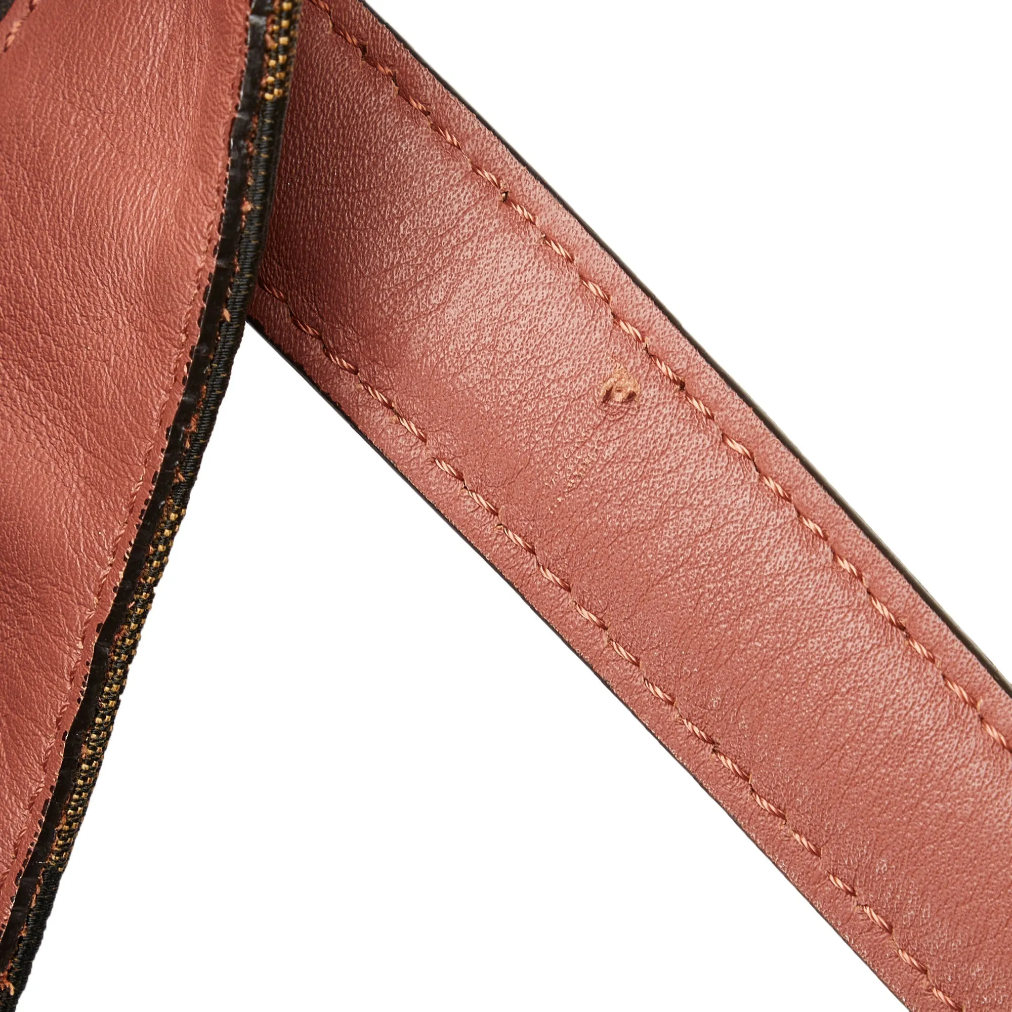 FENDI Pequin Canvas Tote Bag