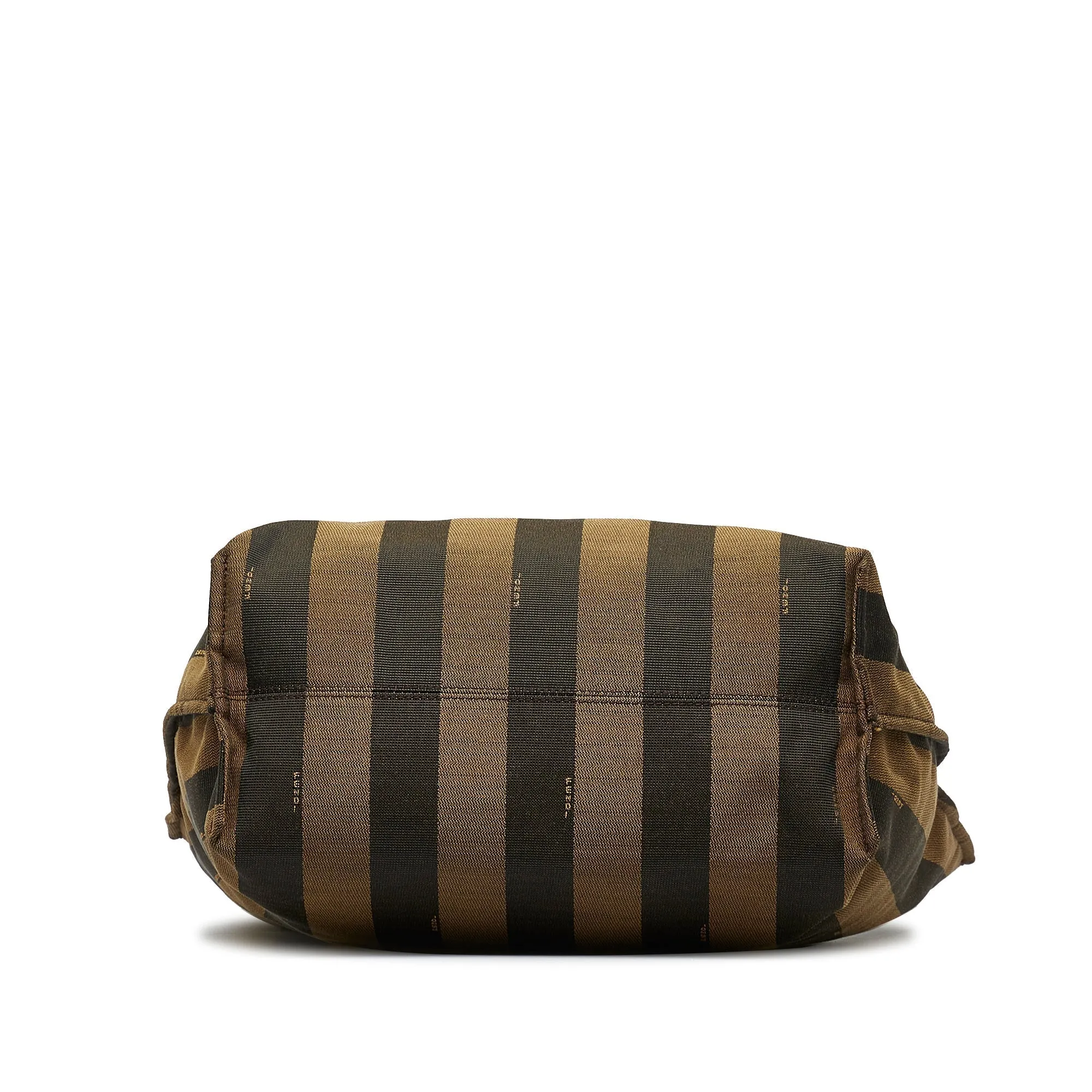 FENDI Pequin Canvas Tote Bag