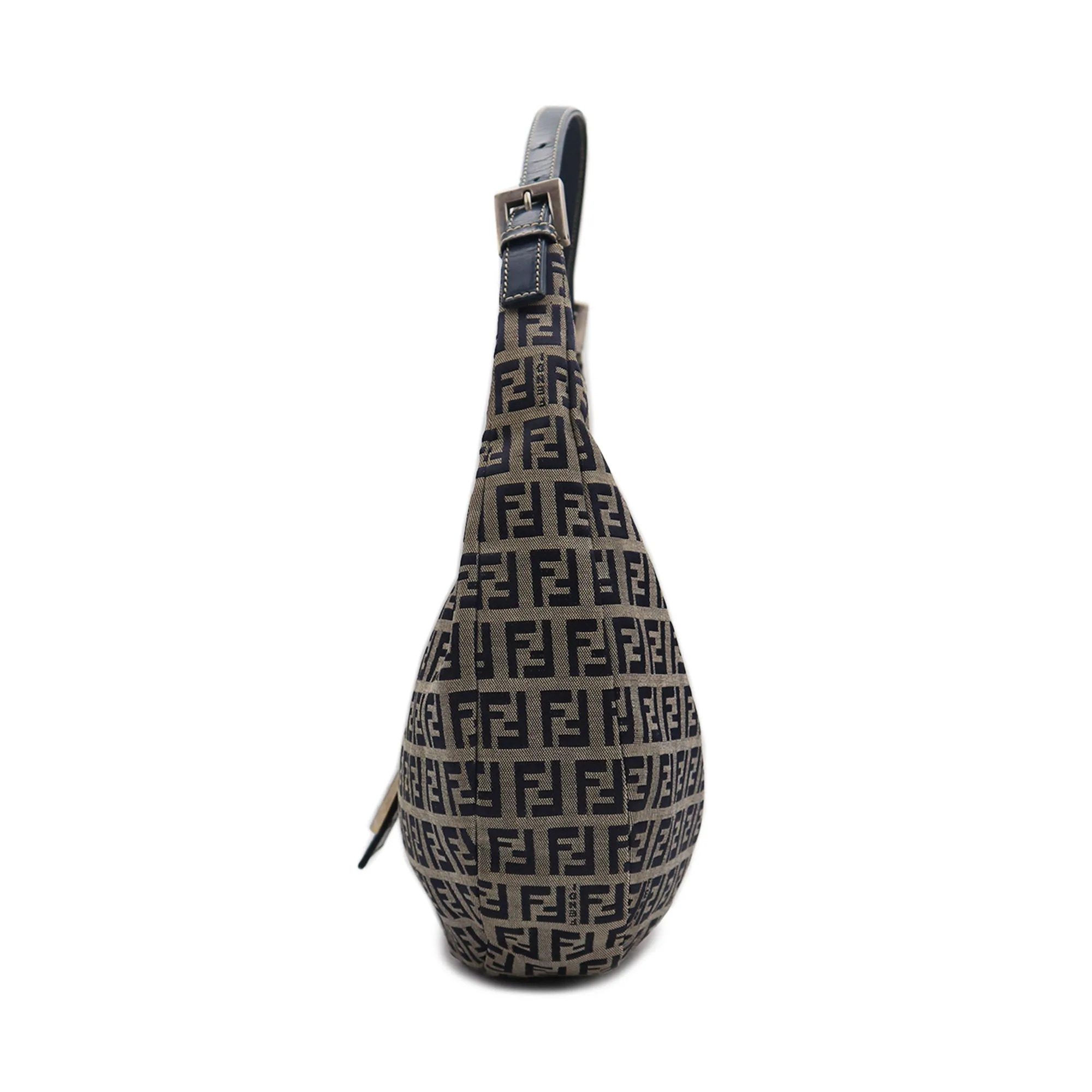 Fendi Zucchino Canvas Croissant Shoulder Bag