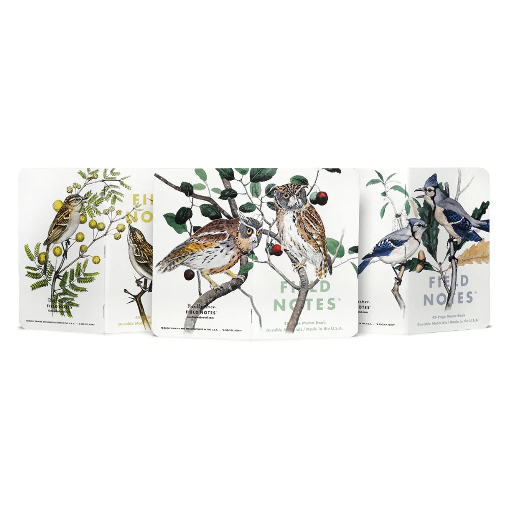Field Notes The Birds and Trees of North America Limited Edition Notebook [3 pack]