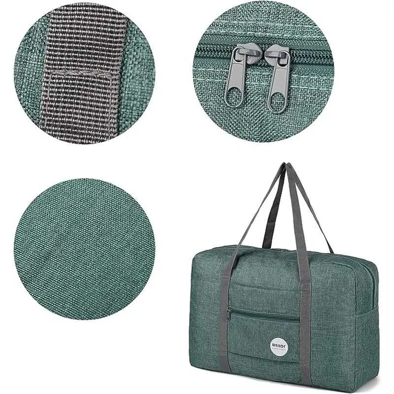 Foldable Ladies Carry on Luggage for Spirit Airlines Personal Item Bag 18x14x8 Travel Duffle Bag Under Seat