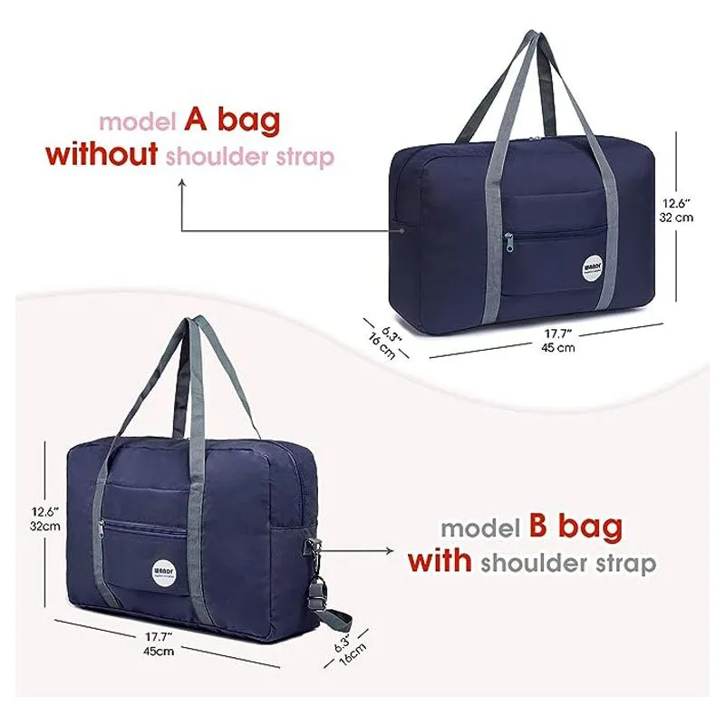 Foldable Ladies Carry on Luggage for Spirit Airlines Personal Item Bag 18x14x8 Travel Duffle Bag Under Seat