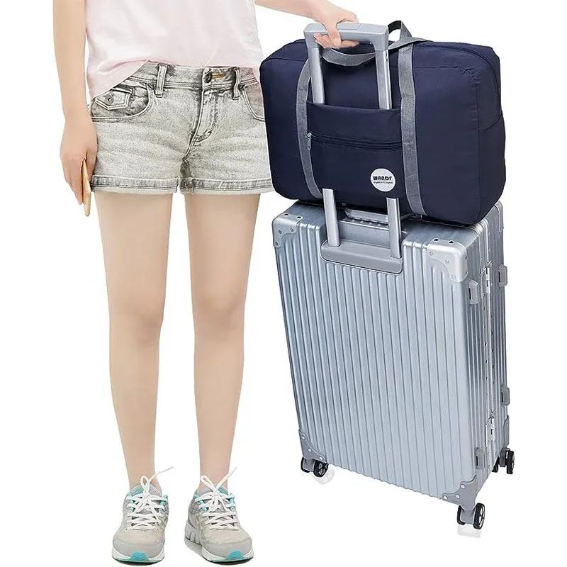Foldable Ladies Carry on Luggage for Spirit Airlines Personal Item Bag 18x14x8 Travel Duffle Bag Under Seat
