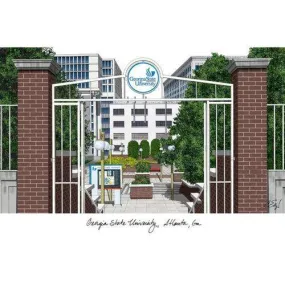 Georgia State University Lithograph Print