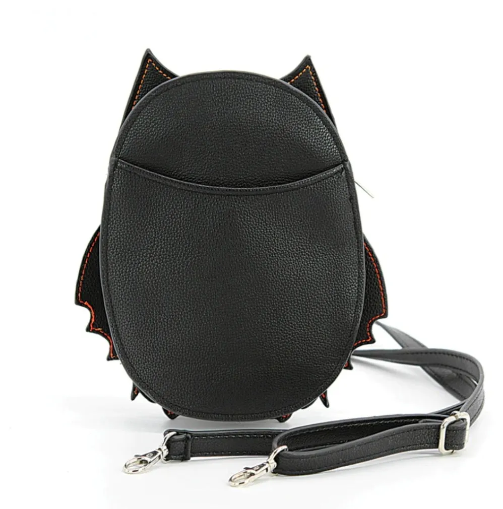 Glow in the Dark Skeleton Bat Shoulder Bag